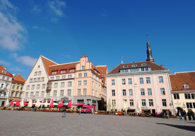 Historic buildings on Town Hall Square