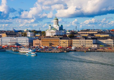 Summer panorama of Helsinki