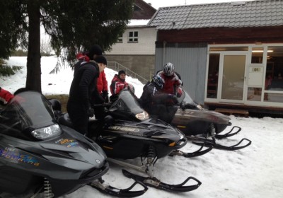 Snowmobile fun near Tallinn