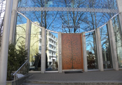 Entrance to synagogue